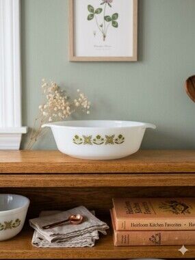 Vintage Fire‑King “Meadow Green” Mixing Bowl – Model 437 (1½ Qt)